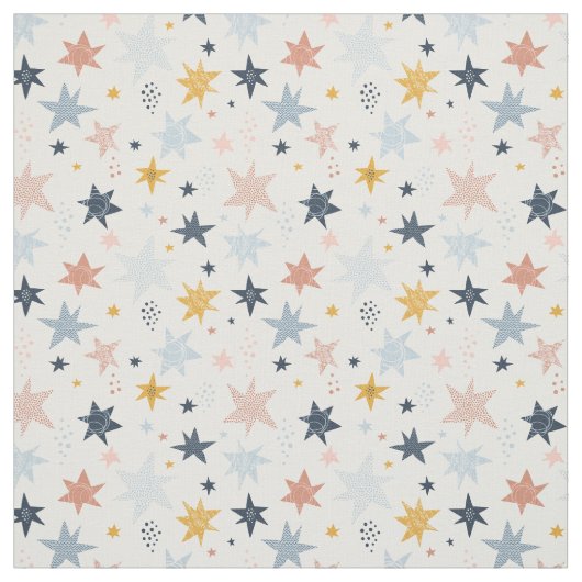 Fun Star Pattern Stof (Swatch)