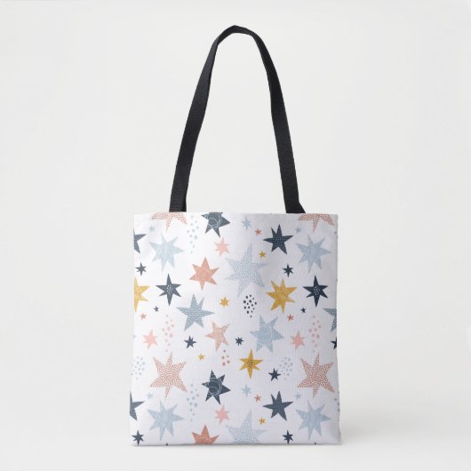 Fun Star Pattern Tote Bag (Voorkant)