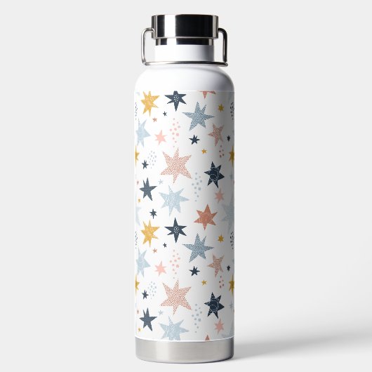 Fun Star Pattern Waterfles (Achterkant)