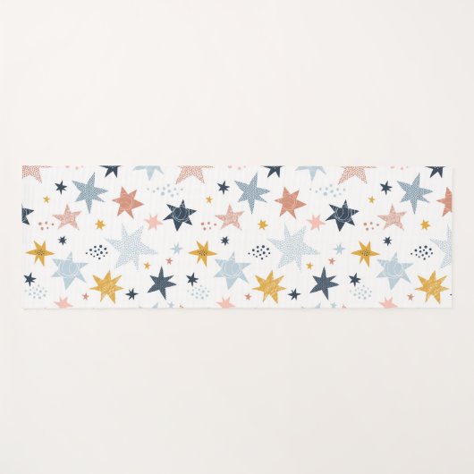 Fun Star Pattern Yogamat (Voorkant (horizontaal))