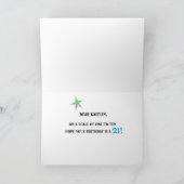  Fun Stars 21ste Verjaardag Wenskaart Kaart (Binnen)