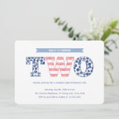 Fun Stars and Stripes Summer 2e verjaardag Kaart (Staand voorkant)