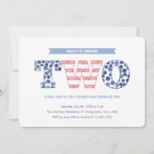 Fun Stars and Stripes Summer 2e verjaardag Kaart (Voorkant)