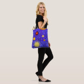 Fun Stars Planets Sparkly Glittery Geeky Science Tote Bag (Op model)