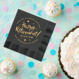 Fun Stars Retirement Nieuwe avonturen wachten Folie Servetten