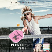 Fun Startled Gecko Roze Pickleball Paddle