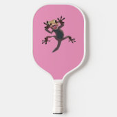 Fun Startled Gecko Roze Pickleball Paddle (Achterkant)