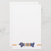 Fun Stationery - Dachshund #1 Briefpapier (Voorkant / Achterkant)