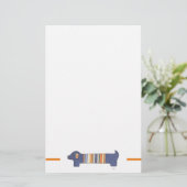 Fun Stationery - Dachshund #1 Briefpapier (Staand voorkant)