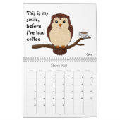 Fun Sticker-Design - Gemiddelde agenda Kalender (Mar 2027)