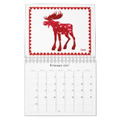 Fun Sticker Design - Klein kalender (Feb 2027)