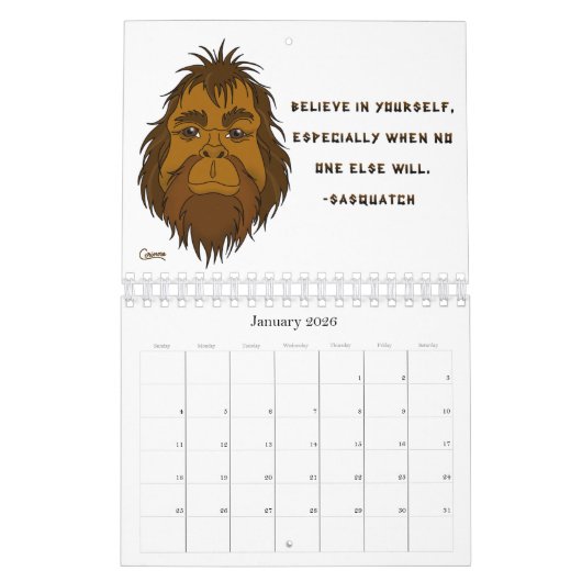 Fun Sticker Design - Klein kalender (Jan 2026)