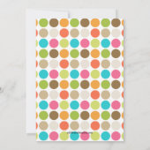 FUN Stippen GREEN Baby Girl of Boy Shower Kaart (Achterkant)