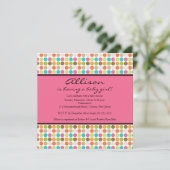 FUN Stippen PINK Baby Girl Shower Kaart (Staand voorkant)