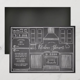 Fun Stock The Kitchen Shower-uitnodigingen Kaart