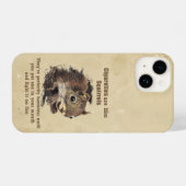 Fun stopt Motivatie Quote Squirrel tegen roken iPhone Hoesje (Achterkant horizontaal)