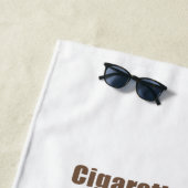 Fun stopt Motivatie Quote Squirrel tegen roken Strandlaken (In situ)