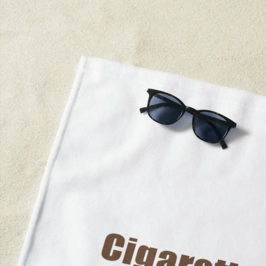 Fun stopt Motivatie Quote Squirrel tegen roken Strandlaken (In situ)