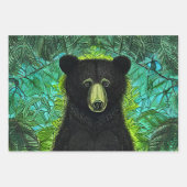 Fun Storybook Little Black Beer Inpakpapier Vel (Voorkant 3)