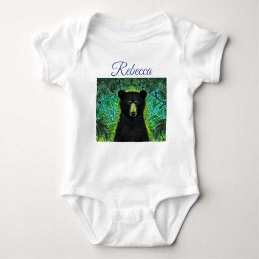 Fun Storybook Little Black Beer Romper (Voorkant)