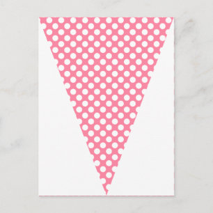 Fun Stripe en Polka Dot Colorful Flag Bunting Briefkaart