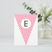Fun Stripe en Polka Dot vlag Bunting Briefkaart (Staand voorkant)