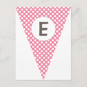 Fun Stripe en Polka Dot vlag Bunting Briefkaart