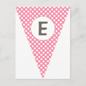 Fun Stripe en Polka Dot  vlag Bunting Briefkaart (Voorkant)