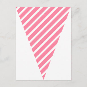 Fun Stripe Hot Pink Colorful Flag Bunting Briefkaart