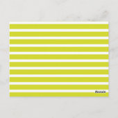 Fun Stripe Lime Green Colorful Flag Bunting Briefkaart (Achterkant)