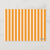 Fun Stripe Oranje Colorful Flag Bunting Briefkaart (Achterkant)