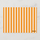 Fun Stripe Oranje  vlag Bunting Briefkaart (Achterkant)
