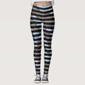Fun Stripe Pipster Uniek Koel Patroon Leggings (Voorkant)