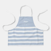 Fun Stripes Bewerkbaar Kleur Gepersonaliseerd Kind Schort (Voorkant)