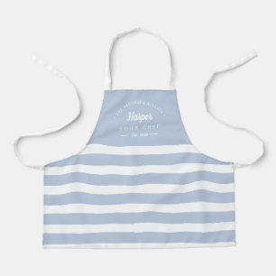 Fun Stripes Bewerkbaar Kleur Gepersonaliseerd Kind Schort