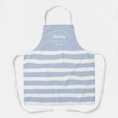 Fun Stripes Bewerkbare Kleur Gepersonaliseerd Scho Schort (Voorkant)