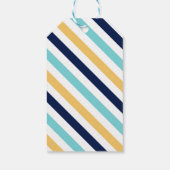 Fun Stripes Holiday "Merry & Bright" Cadeaulabel (Achterkant)