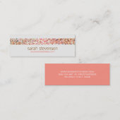 Fun Stripes Kleurrijke Glitter Look Visitekaartje  (Voorkant / Achterkant)