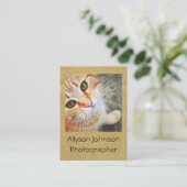 Fun Style Uw foto-Visitekaartjes Visitekaartje (Staand voorkant)