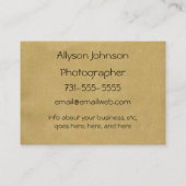 Fun Style Uw foto-Visitekaartjes Visitekaartje (Achterkant)