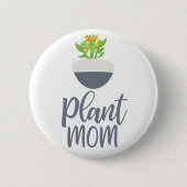 Fun Succulent Kalanchoe Plant Mam Design Ronde Button 5,7 Cm (Voorkant)