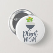 Fun Succulent Kalanchoe Plant Mam Design Ronde Button 5,7 Cm (Voorkant /achterkant)