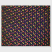 Fun Sugar Skull Floral Mandala Cadeaupapier (Vlak)