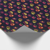 Fun Sugar Skull Floral Mandala Cadeaupapier (Hoek)