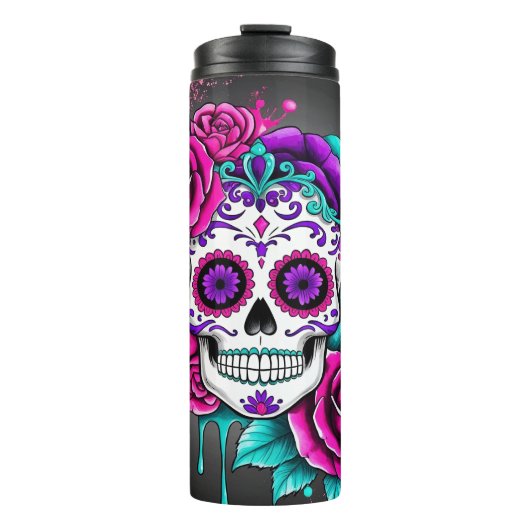Fun Sugar Skull Thermosbeker (Voorkant)