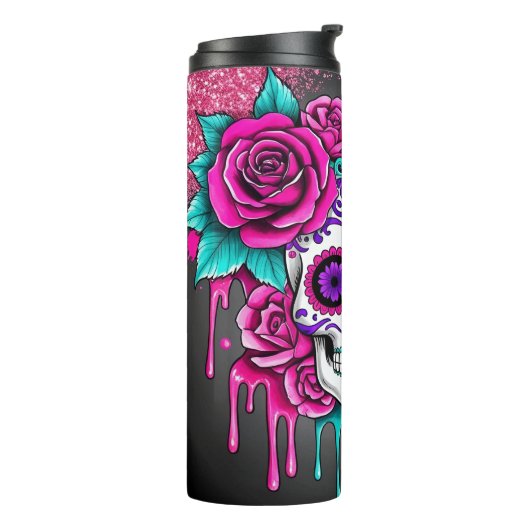Fun Sugar Skull Thermosbeker (Gedraaid links)