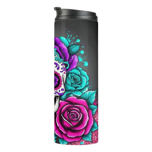 Fun Sugar Skull Thermosbeker (Geroteerd rechts)