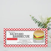 Fun Summer BBQ Party Invitation Kaart (Staand voorkant)