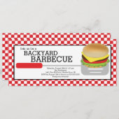 Fun Summer BBQ Party Invitation Kaart (Voorkant / Achterkant)