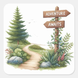 Fun Summer Camping Stickers